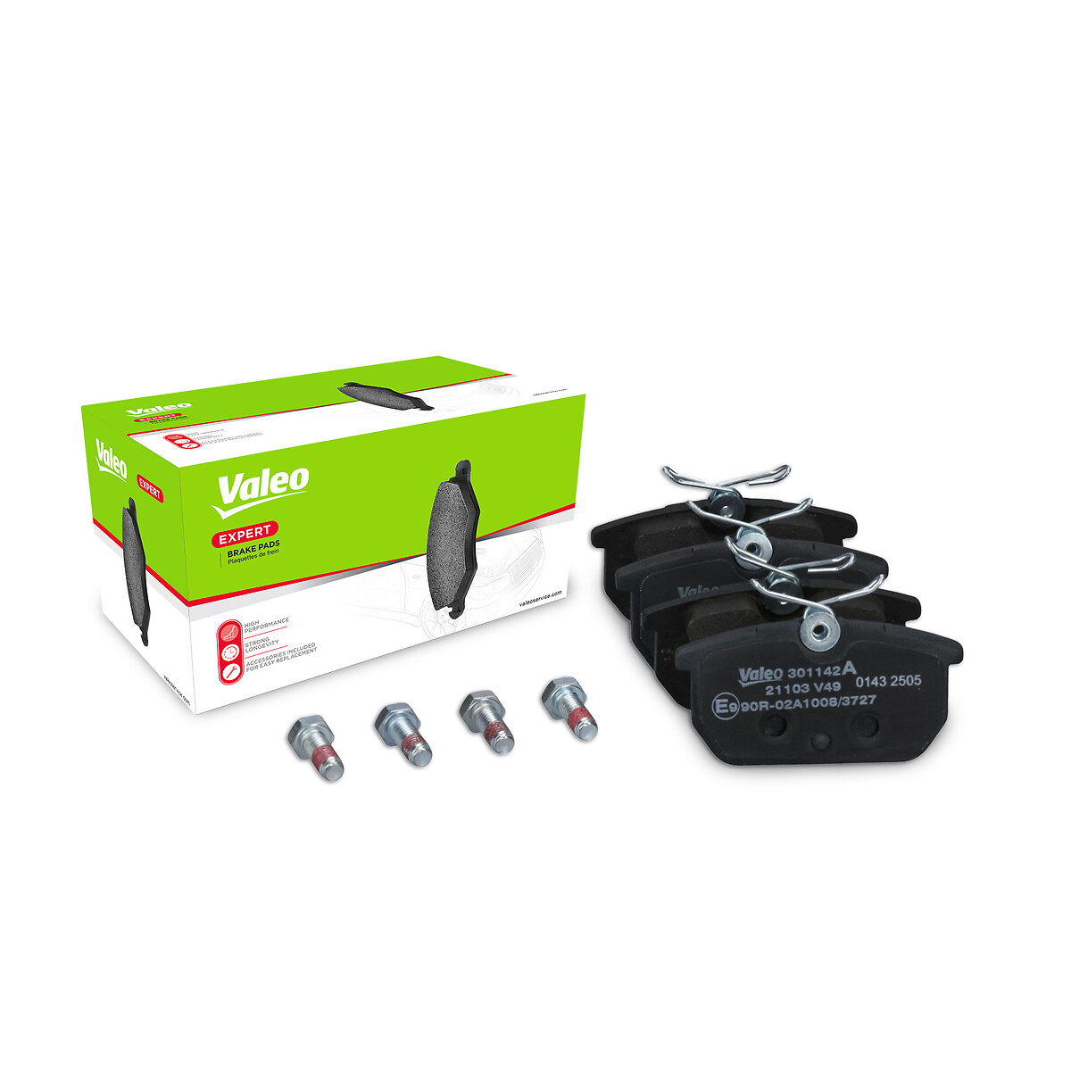 Jeu de 4 plaquettes de frein VALEO ref. 301142A